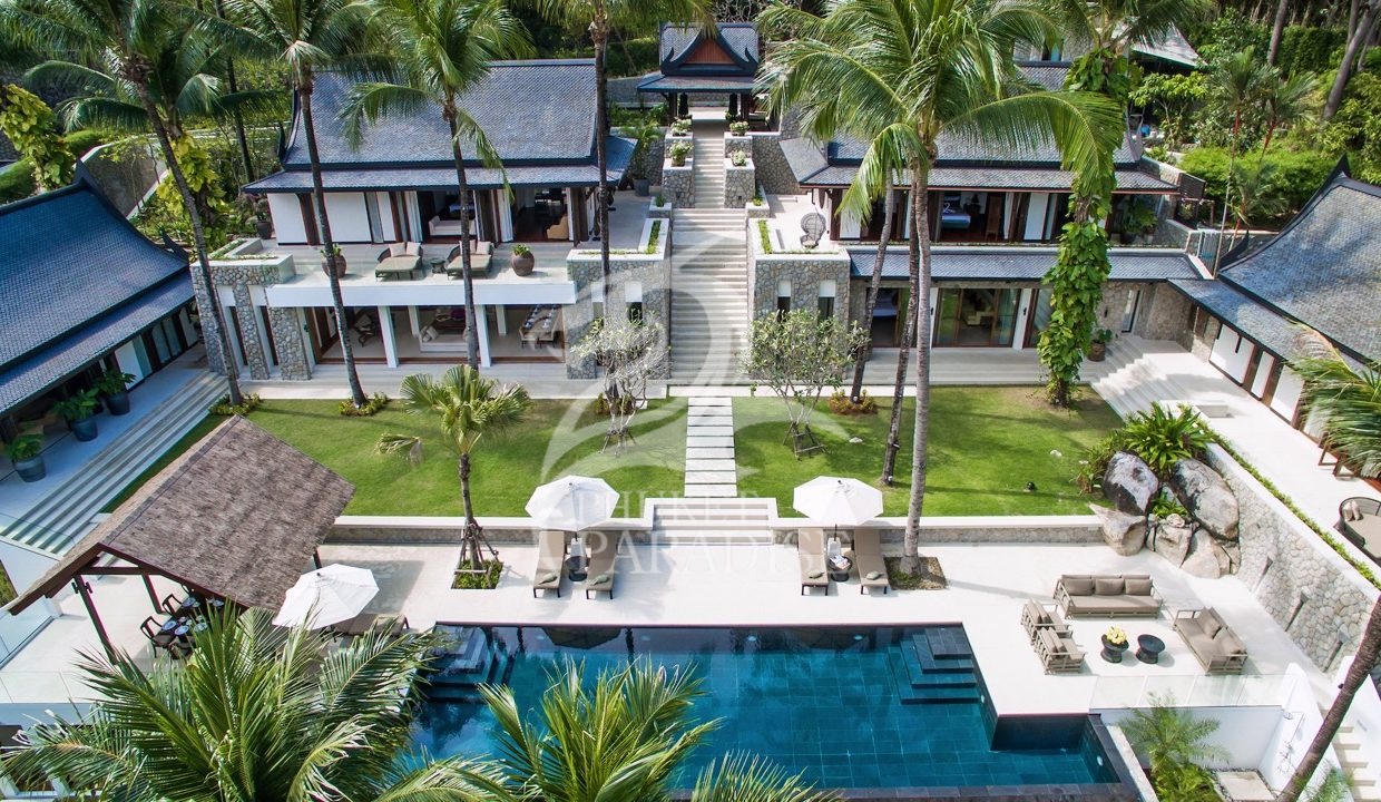 90 Villa Analaya Kamala Beach Phuket - Aerial View — крупный размер